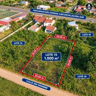 TERRENO EN VENTA – URBANIZACIÓN SAN FRANCISCO (MONTERO)