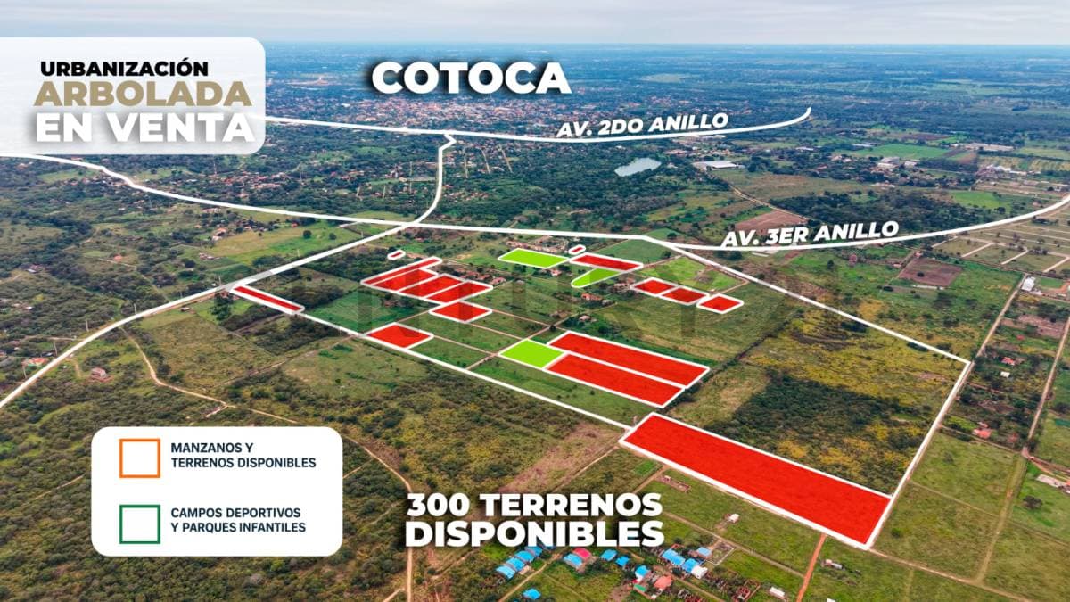 Urb. Arboleda sobre el 3er anillo de Cotoca