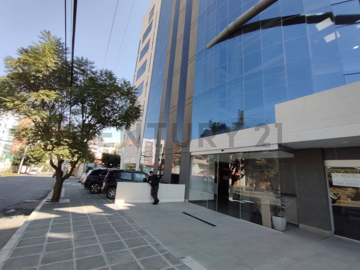 Oficina en alquiler en Calacoto, Ed. Vitruvio c10, Sanchez Bustamante y calle 10