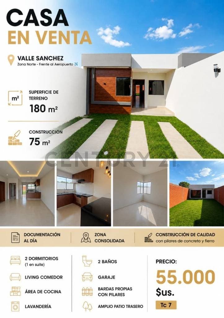 CASA EN VENTA Valle Sanchez zona norte Frente al aeropuerto
