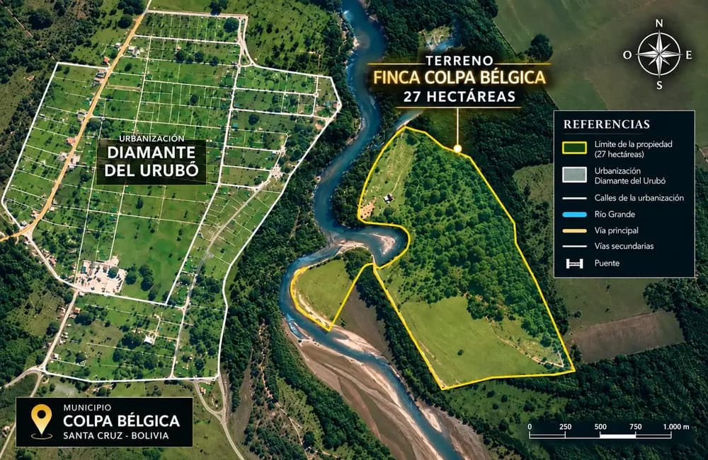 TERRENO FINCA Colpa Belgica de 27 Hectáreas